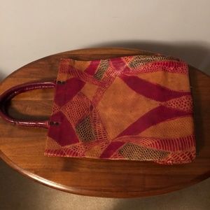 VINTAGE MADE IN INDIA LEATHER TOTE